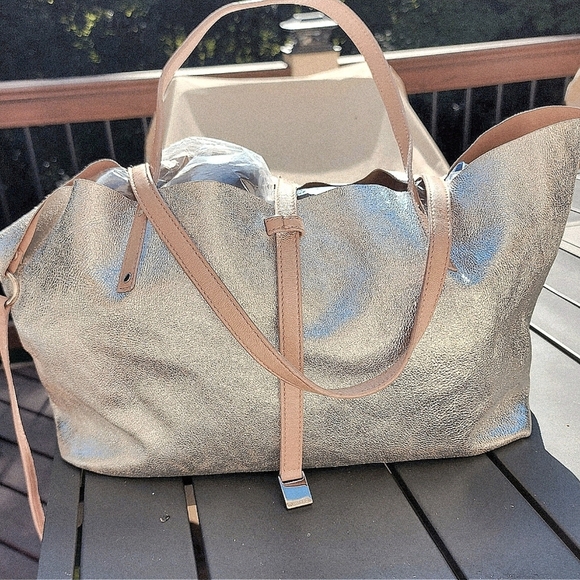 Tiffany & Co. Silver and Tan Tote Bags - Picture 2 of 15